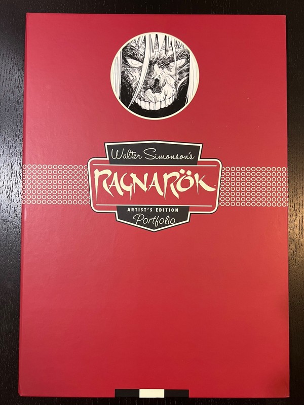WALTER SIMONSON RAGNAROK ARTIST EDITION PORTFOLIO HARDCOVER IDW W/ 12 ART PRINTS