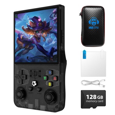 R36MAX Retro Game Console, 4.0 inch Gaming R36max-128gb Charcoal Black 