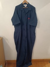 Dickies Navy Cotton Mix Short Sleeve Coverall Jumpsuit Overalls Zip Fasten 52 R