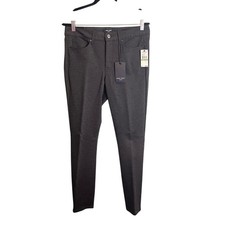 Nine West Jeans Stretch Straight Leg Gramercy Pants Heather Gray Size 10 NWT