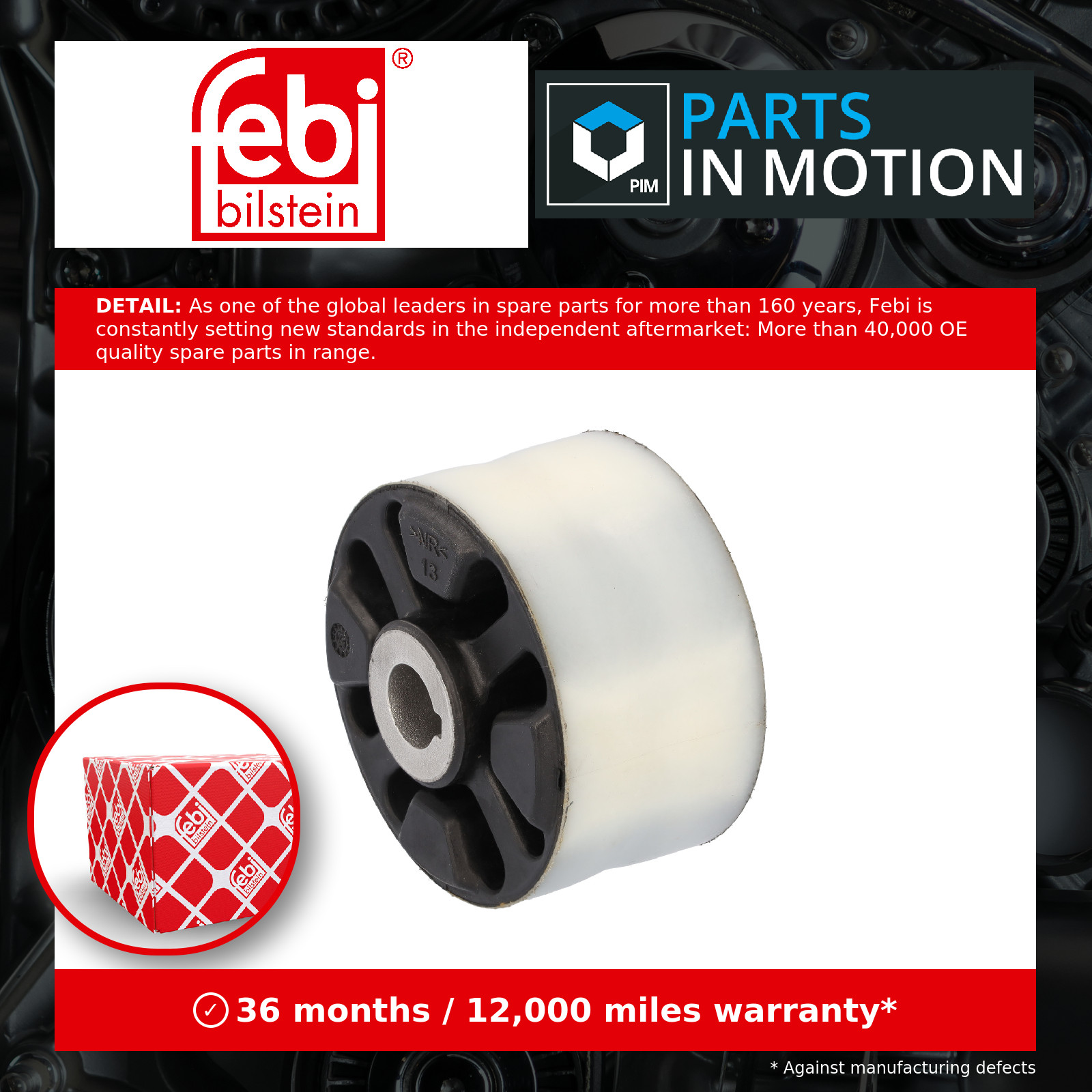 2x ✅Fits FEBI 186198 REAR BEAM BUSHING ⭐UK Seller⭐ - Image 2