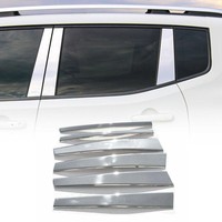 B-SäUle C-SäUle TüRsäUlen Verkleidung FüR Bmw 5Er E34 1989-1995 Chrom Silber 6X