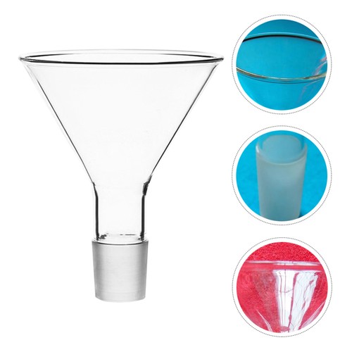 Glass Liquid Funnel Lab Filling Funnels Clear Chemical Glassware