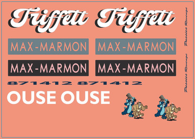 Mack  Triffett Door  Max Marmon Truck Decals   Multi-Scale Waterslide Decals