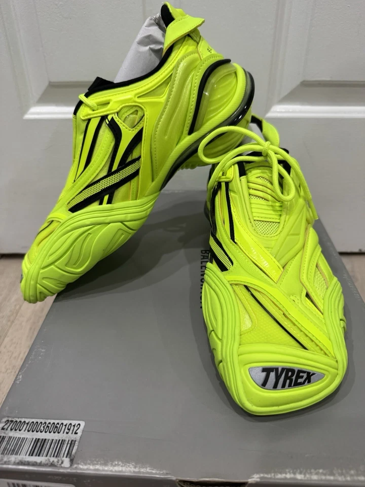 Tênis Balenciaga NOVO Autêntico Feminino 8 (38) EU TYREX AMARELO NEON Novo Na Caixa $899 - Imagem 4 de 4