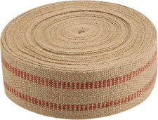 3.5 Inches x 33 Yards Upholstery/Craft Jute Webbing, Natural Chair Webbing with