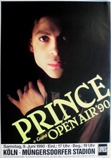 PRINCE - 1990 - Live In Concert - Open Air Tour - Poster - Köln - B