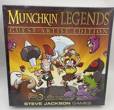   Munchkin Legends Guest Artist Edition Board Game - NEW / FACTORY SEALED  