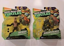2015 Nickelodeon TMNT Teenage Mutant Ninja Turtles BEBOP & ROCKSTEADY - MOC NEW