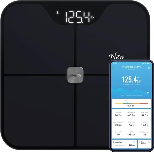 Nexus PRO Digital Bathroom Scale for Body Weight and Composition Health Analy...