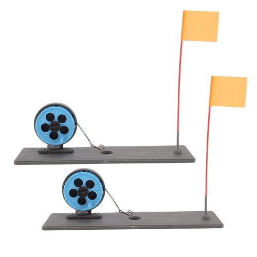 2pcs Ice Fishing Flag Marker Rod Automatic Floating Stable Portable Ice BD - Picture 20 of 23