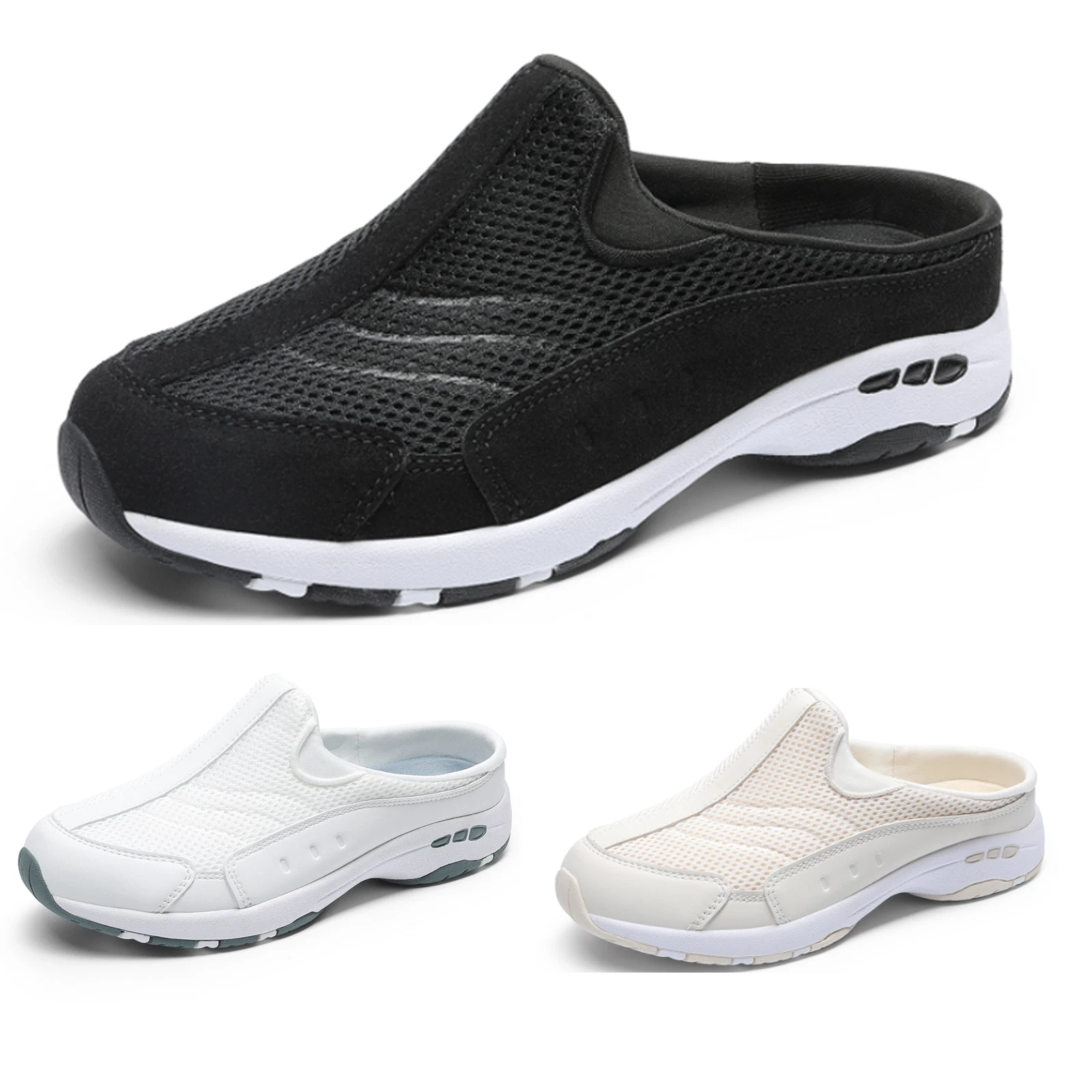 Women Comfort Shoes Mesh Breathable Backless Mule Shoes Sneakers Walking Shoes
Opens in a new window