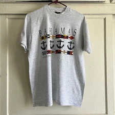 Vintage Fruit Of The Loom Best Screen Stars Bahamas Freeport T-shirt Size L