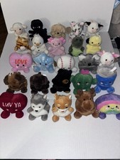 Aurora Palm Pals Lot Bean Bag Chunky Shelf Sitter Animals Puppies Cats 25 Pcs