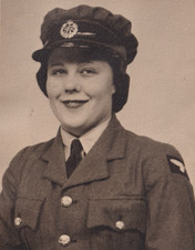 WW2 WAAF Woman Soldier Photo Women's Auxiliary Air Force Morecambe Lancashire
