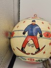 Christmas Ornament Made In India Round Festive Holiday Winter Snow Skiing 🎿  — photo 4