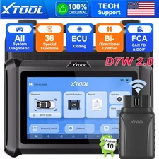 XTOOL D7W All Systems Diagnostic Wireless Scanner CANFD 36+ Resets Bidirectional