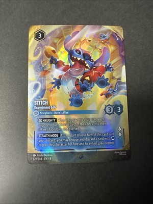 Stitch Experiment 626 Enchanted 220/204 Lorcana Reign of Jafar NM