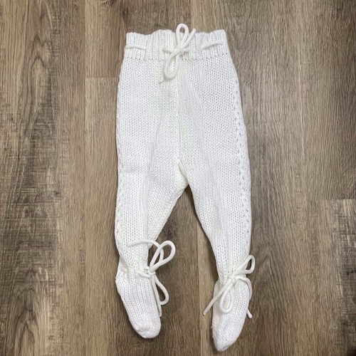 Vintage Novelty Baby Knit Cardigan Sweater Layette Set Infant 3 Mo Embroidered - Picture 5 of 11