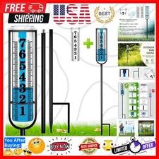High-Quality 7" Capacity Rain Gauge with Large Scale - Perfect for Gardens