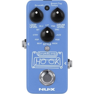 NUX MNU HOOK Drum&Loop Mini Looper & Drumcomputer mit Tape Tempo Neu