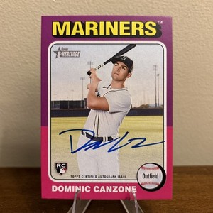 2024 Topps Heritage High Number Dominic Canzone Real One Auto RC Rookie #ROA-DC