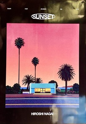 Hiroshi Nagai Poster SUNSET 515×728mm Sun set Tropical Citypop | eBay