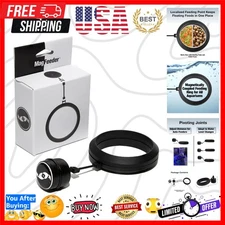 Modern Black MagFeeder Magnetic Feeding Ring: Elegant Solution for Fish Care