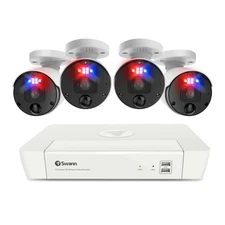Swann 4-Camera 8-Channel 4K UHD Professional NVR Security System SWNVK-88980W4