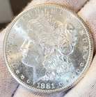 * 1881 S * BU MS++ FROSTY WHITE BLAZER!! STUNNING MORGAN SILVER DOLLAR #A33