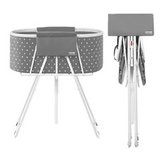 Portable Dog Bathtub, Elevated  Foldable Space-Saving Pet Shower Station with E
