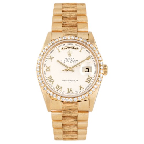 Rolex Day-Date 36 Yellow Gold White Dial President Bracelet 36...