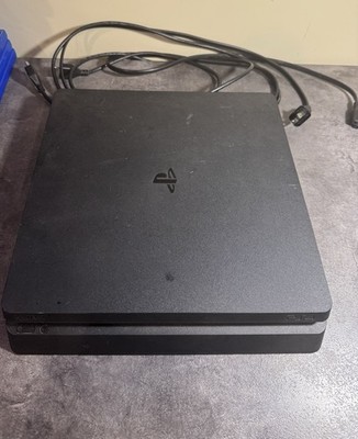 Sony PlayStation 4 Slim 1TB 1080p Wi-Fi Black Console HDMI & Power Cord WORKING