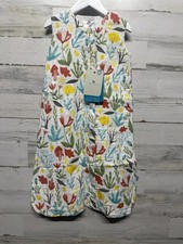 Little Unicorn Sleep Bag Kids 6-12M White Floral Cotton Muslin Sleeveless NWT