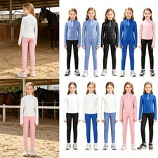 Girls Girls Outfits Equestrian Costume Pants Sets Prom Tracksuit Long Sleeves