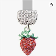ELISE  FONDA TP68 Type-C Crystal Dust Plug  Phone Charm for Android/iPhone