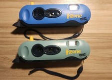 2 Polaroid i-Zone Instant Film Pocket Camera Blue Vintage Y2K Tested Working