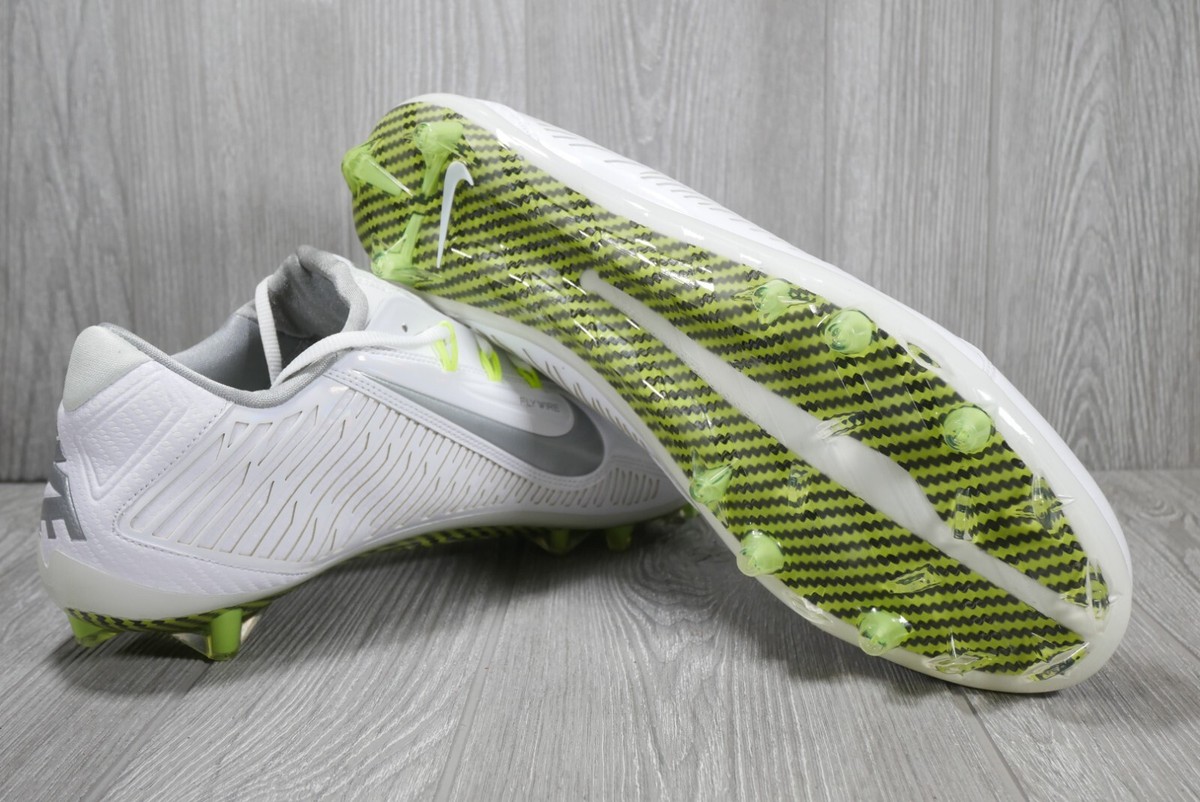 Nike Vapor Carbon Elite 2.0 TD Football White/Silver Cleats 631425