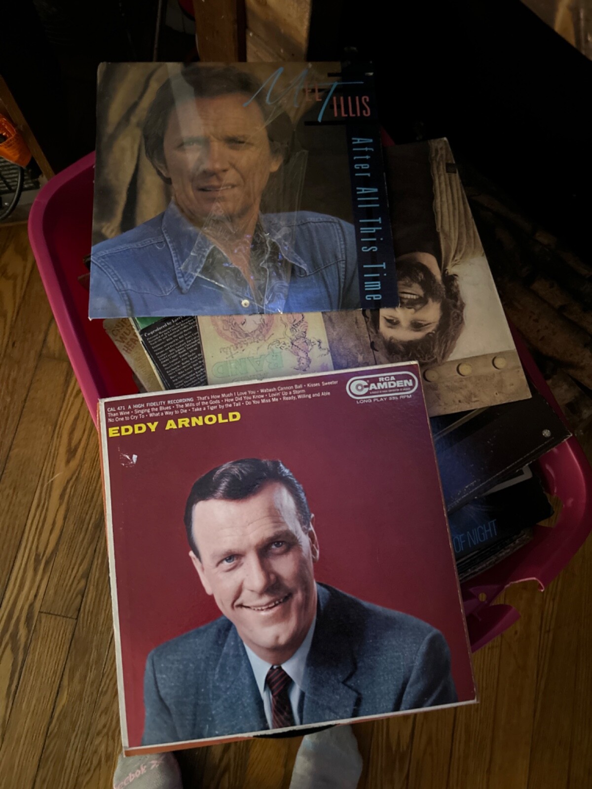 Vinyl records lot-7 full bins of records. $3 a piece. Used and some brand new-image