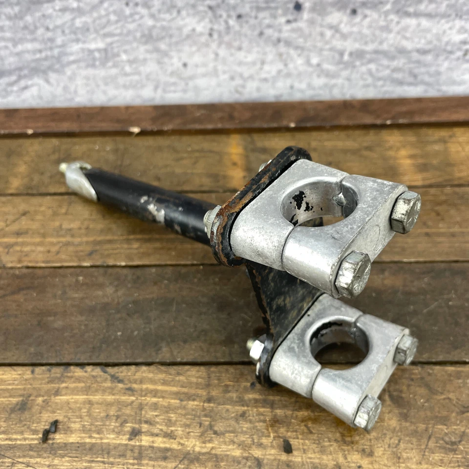 Vintage BMX Double Clamp Stem 25.4 21.1 1" 80s Old School BMX Black OG Neck - Image 2 of 4