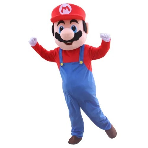 Super Mario Maskottchen Kostüm Cosplay Party Kostüm Brüder Anzüge Geschenk - Bild 9 von 11