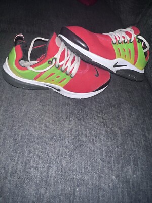 Nike Air Presto Shoes Mens Size Red Green Athletic Running Sneaker 