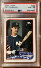 1989 Topps Don Mattingly PSA 8 Sharp Looking Card From A Classic Set! #700
