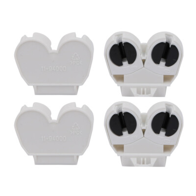 4pcs AC 500V 2A G5-F288W T5 Double Light Socket G5 Base Fluorescent Lamp Holder