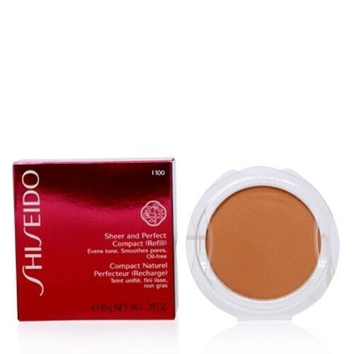 CS Shiseido/Sheer And Perfect Compact Foundation Refill Very Deep Ivory (I100) - Picture 1 of 1