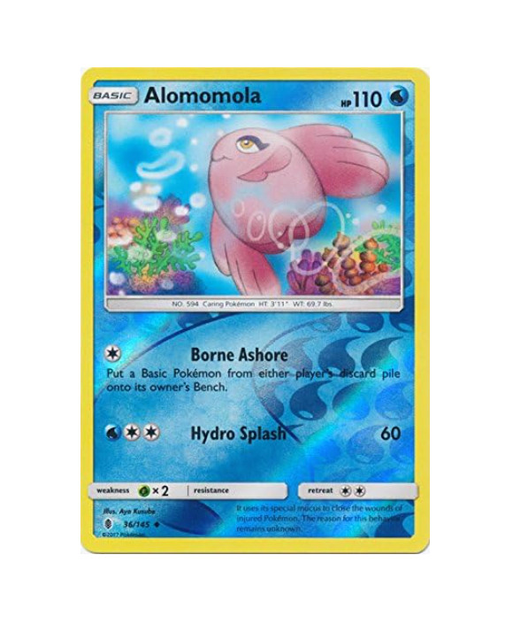 Pokemon - Alomomola - 36/145 - Reverse Holo - Guardians Rising - NM/M