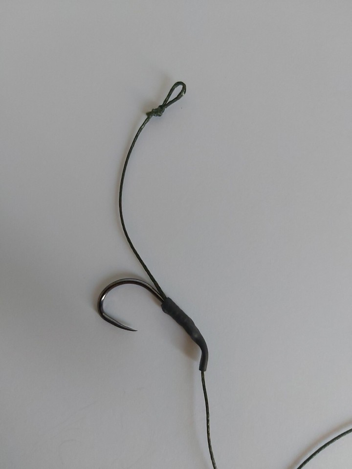 10 x Catfish Hair Rigs Size 2 BARBLESS 50lb Dyneema Braid eBay