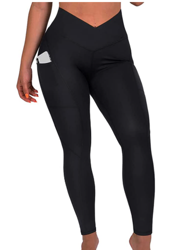 Pockets High Waisted Gym Yoga Pan 