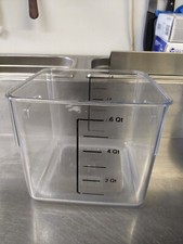 4x Rubbermaid Food Storage Container 5.7 L Clear With Lids, Pack Of 4 with Lids