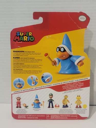 Super Mario Magikoopa with Wand 4" Figure Jakks Pacific 2023 Nintendo Toy - Picture 2 of 5